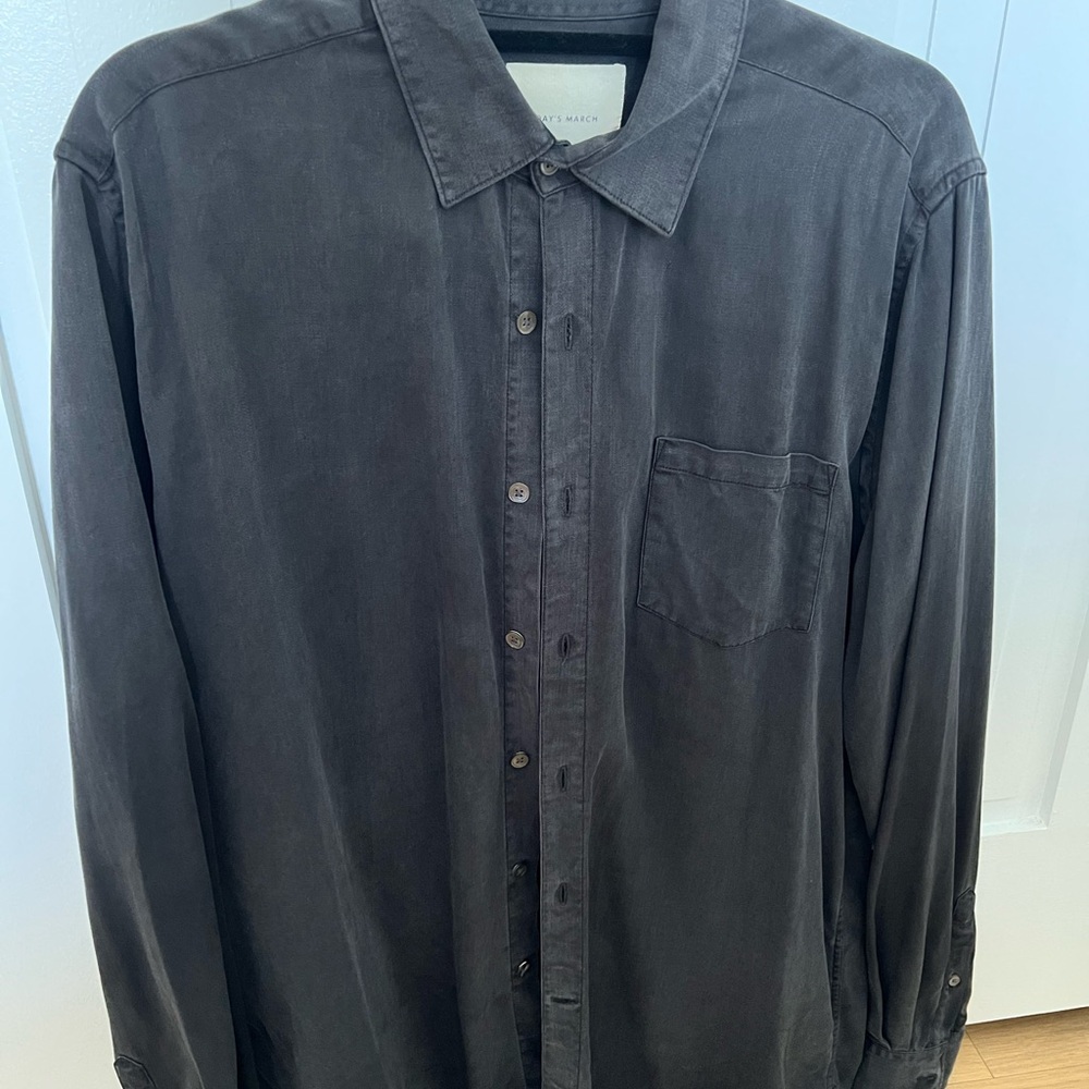A Days March (UK Menswear Brand) - tencel overshirt - size L